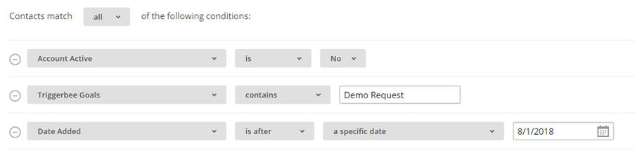 Email segments