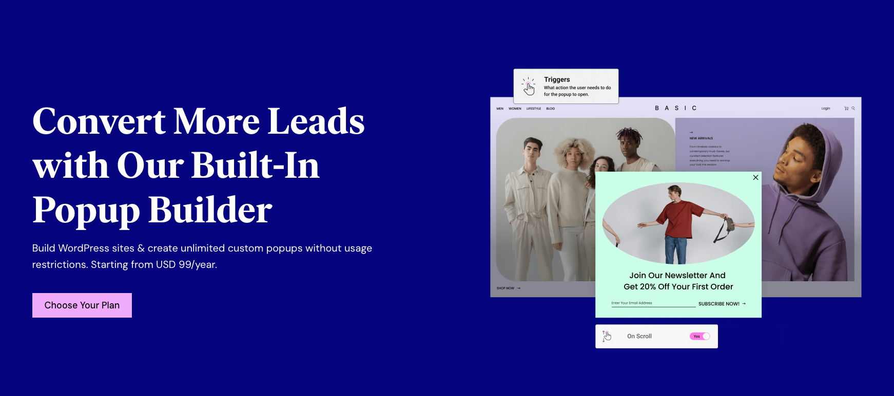 Elementor Popup Landing Page