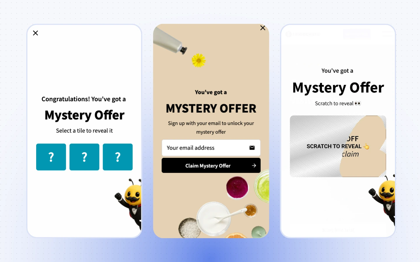 Three mystery gift templates made by Triggerbee